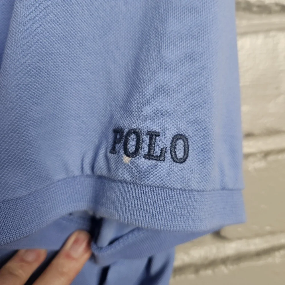 Polo Ralph Lauren Mens Shirt Large‎ Blue Classic Fit Pony Logo